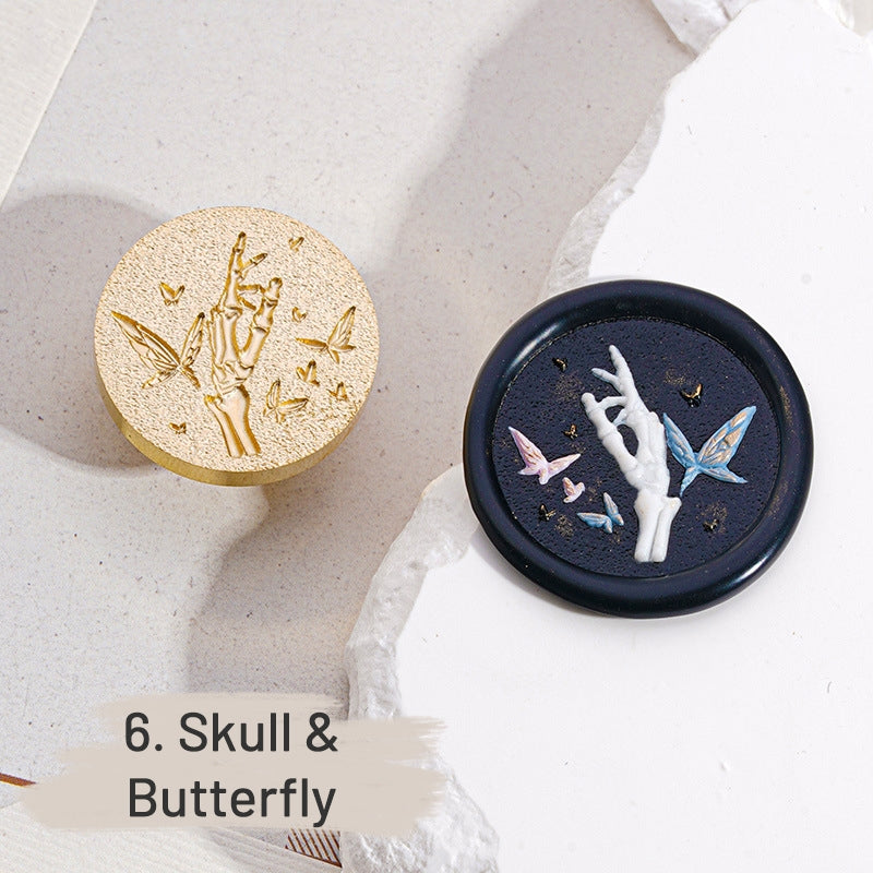 3D Relief Halloween Wax Seal Stamps (9 Designs) sku-6