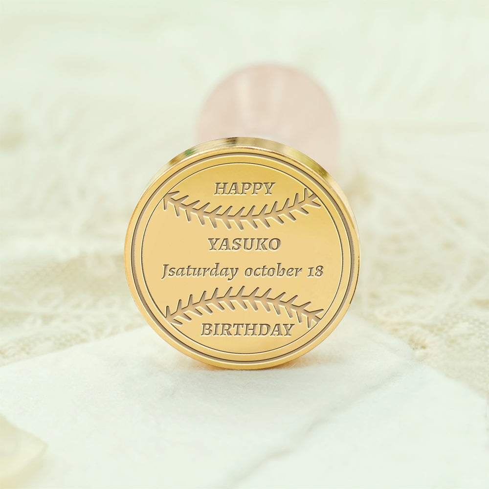Birthday Bliss Custom Wax Seal Stamp - Style 26 26-3
