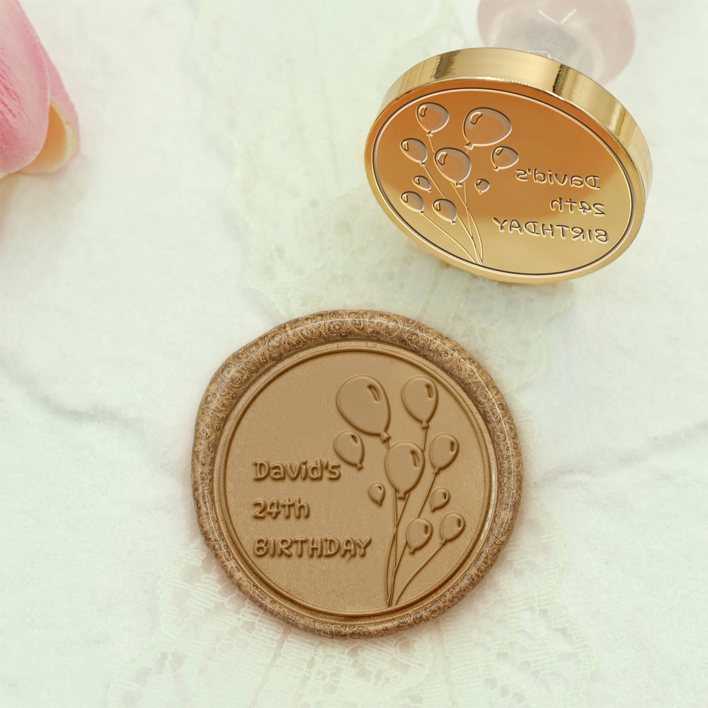 Birthday Bliss Custom Wax Seal Stamp - Style 3 3