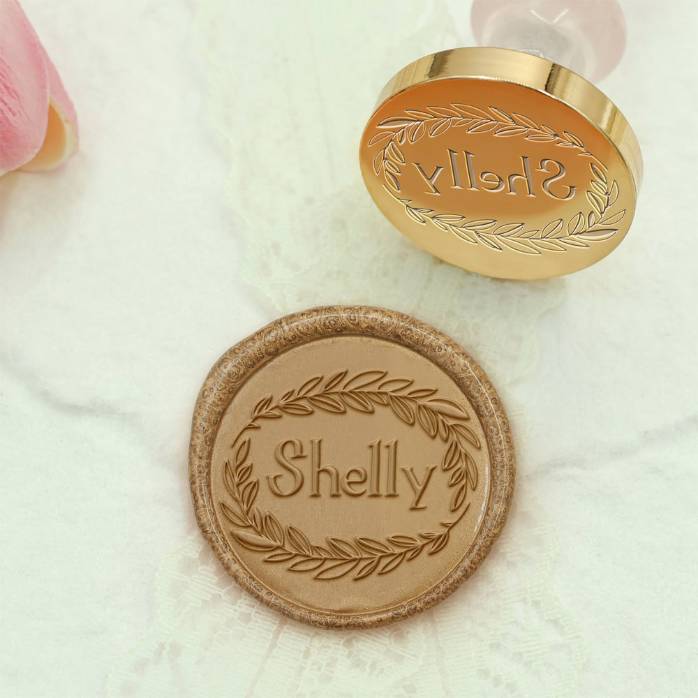 Custom Name Wax Seal Stamp - Style 5 5