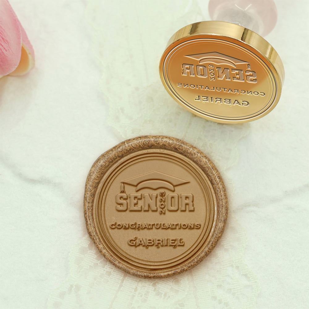 Happy Graduation Custom Wax Seal Stamp - Style 9 9