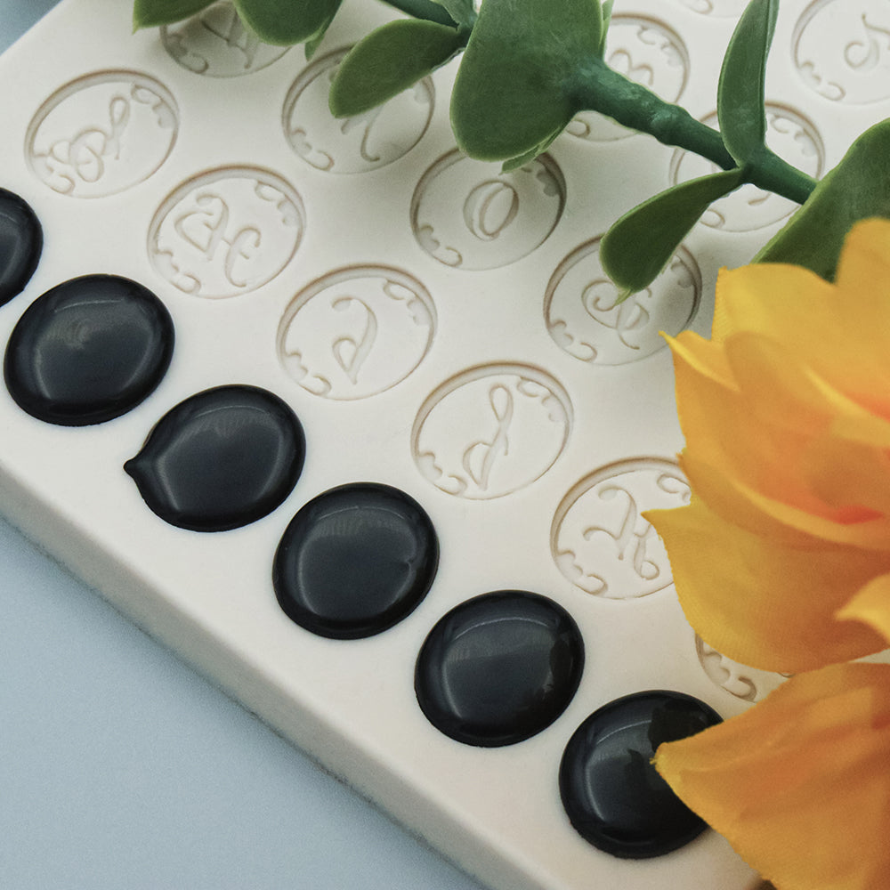 Alphabet Silicone Wax Mold from AMZ Deco - Wax Pebble