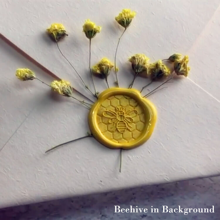 Customizable Bee Wax Stamp with Hive