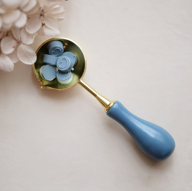 Baby Blue Large Pastel Baby Blue Sealing Wax Melting Spoon