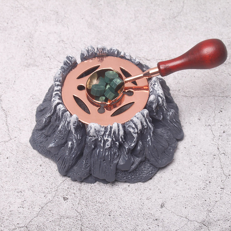 Volcano Shaped Sealing Wax Melting Set / Furnace 1